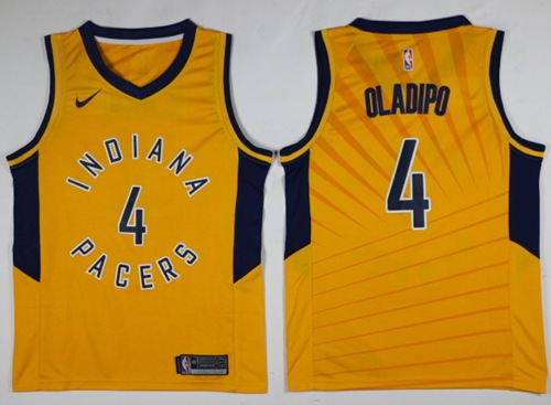 Nike Pacers #4 Victor Oladipo Gold NBA Swingman Statement Edition Jersey Nike Pacers #4 Victor Oladipo Gold NBA Swingman Statement Edition Jersey
