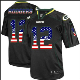 Nike Packers #12 Aaron Rodgers Black Team Color mens Stitched NFL  Jersey
