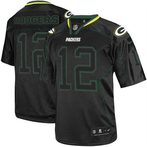 Nike Packers #12 Aaron Rodgers Lights Out Black Youth Stitched NFL Elite Jersey Nike Packers #12 Aaron Rodgers Lights Out Black Youth Stitched NFL Elite Jersey
