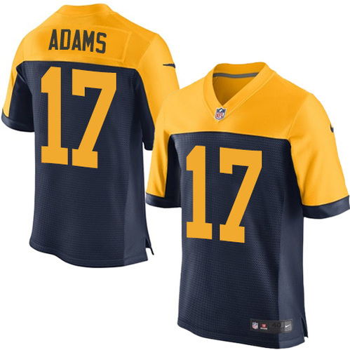 Nike Packers #17 Davante Adams  Navy Blue Alternate Men's Stitched NFL New Elite Jersey