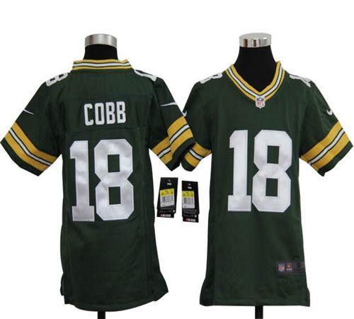 Nike Packers #18 Randall Cobb Green Team Color Youth Stitched NFL Elite Jersey Nike Packers #18 Randall Cobb Green Team Color Youth Stitched NFL Elite Jersey