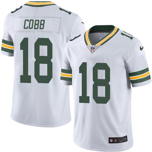 Nike Packers #18 Randall Cobb White Men's Stitched NFL Vapor Untouchable Limited Jersey Nike Packers #18 Randall Cobb White Men's Stitched NFL Vapor Untouchable Limited Jersey
