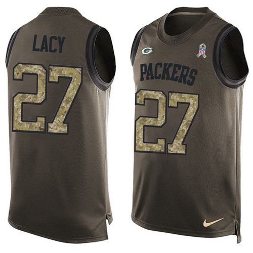 Nike Packers #27 Eddie Lacy Green Men's Stitched NFL Limited Salute To Service Tank Top Jersey Nike Packers #27 Eddie Lacy Green Men's Stitched NFL Limited Salute To Service Tank Top Jersey