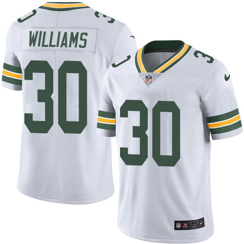 Nike Packers #30 Jamaal Williams White Men's Stitched NFL Vapor Untouchable Limited Jersey Nike Packers #30 Jamaal Williams White Men's Stitched NFL Vapor Untouchable Limited Jersey