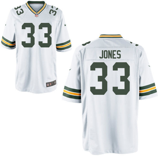 Nike Packers #33 Aaron Jones White Alternate Men's Stitched NFL Elite Jersey Nike Packers #33 Aaron Jones White Alternate Men's Stitched NFL Elite Jersey
