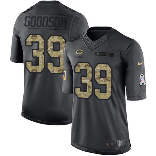 Nike Packers #39 Demetri Goodson Black Men's Stitched NFL Limited 2016 Salute To Service Jersey Nike Packers #39 Demetri Goodson Black Men's Stitched NFL Limited 2016 Salute To Service Jersey