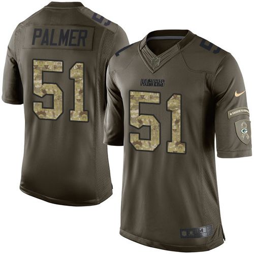Nike Packers #51 Nate Palmer Green Men's Stitched NFL Limited Salute To Service Jersey