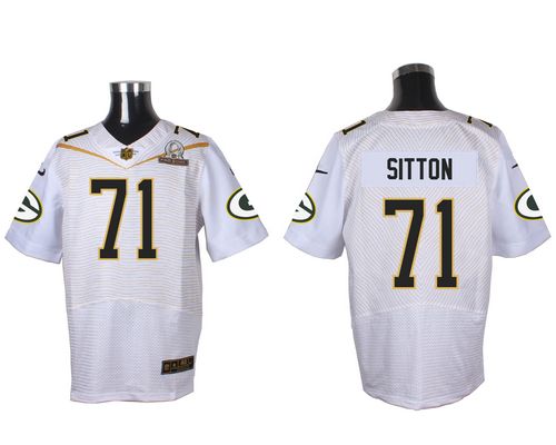 Nike Packers #71 Josh Sitton White 2016 Pro Bowl Men's Stitched NFL Elite Jersey Nike Packers #71 Josh Sitton White 2016 Pro Bowl Men's Stitched NFL Elite Jersey