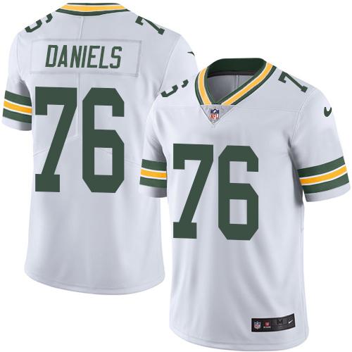 Nike Packers #76 Mike Daniels White Men's Stitched NFL Limited Rush Jersey Nike Packers #76 Mike Daniels White Men's Stitched NFL Limited Rush Jersey