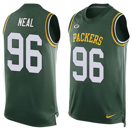Nike Packers #96 Mike Neal Green Team Color Men's Stitched NFL Limited Tank Top Jersey Nike Packers #96 Mike Neal Green Team Color Men's Stitched NFL Limited Tank Top Jersey