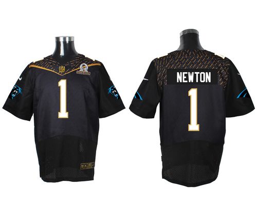 Nike Panthers #1 Cam Newton Black 2016 Pro Bowl Men's Stitched NFL Elite Jersey Nike Panthers #1 Cam Newton Black 2016 Pro Bowl Men's Stitched NFL Elite Jersey