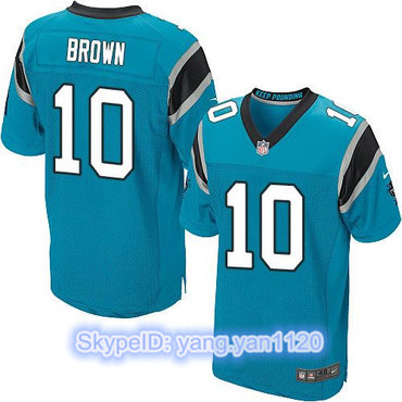 Nike Panthers #10 Corey Brown Blue Alternate Men's Stitched NFL Elite Jersey