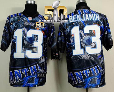 Nike Panthers #13 Kelvin Benjamin Team Color Super Bowl 50 Men's Stitched NFL Elite Fanatical Version Jersey Nike Panthers #13 Kelvin Benjamin Team Color Super Bowl 50 Men's Stitched NFL Elite Fanatical Version Jersey