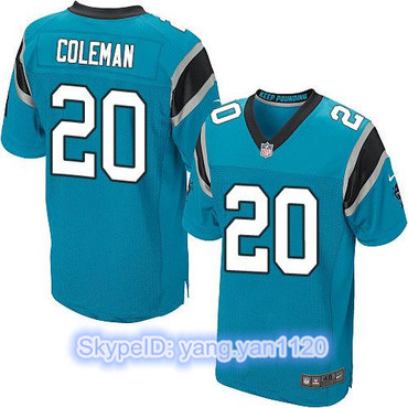 Nike Panthers #20 Kurt Coleman Blue Alternate Men's Stitched NFL Elite Jersey
