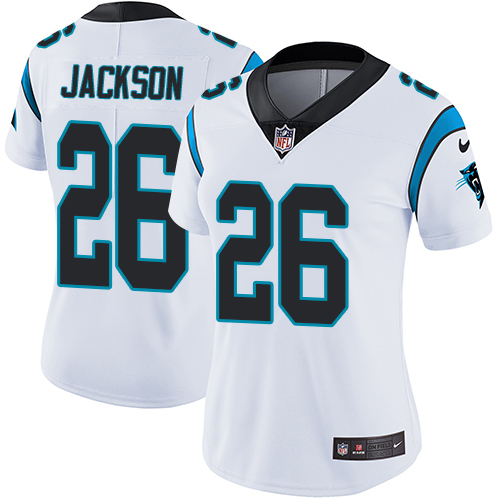 Nike Panthers #26 Donte Jackson White Women's Stitched NFL Vapor Untouchable Limited Jersey Nike Panthers #26 Donte Jackson White Women's Stitched NFL Vapor Untouchable Limited Jersey