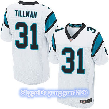 Nike Panthers #31 Charles Tillman White Men's Stitched NFL Elite Jersey
