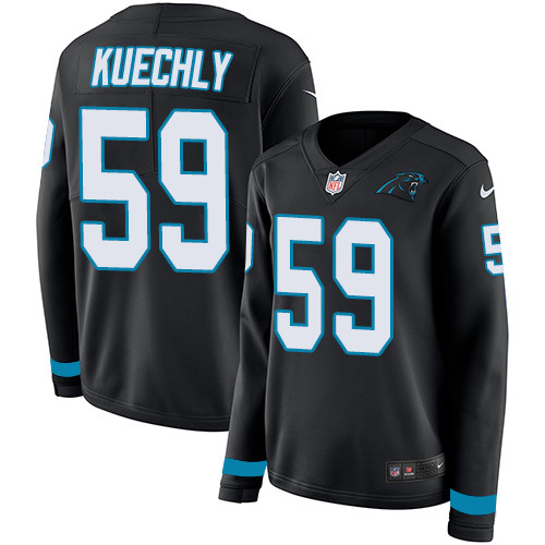 Nike Panthers #59 Luke Kuechly Black Team Color Women's Stitched