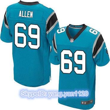 Nike Panthers #69 Jared Allen Blue Alternate Men's Stitched NFL Elite Jersey