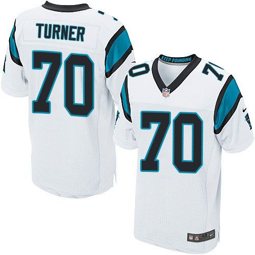 Nike Panthers #70 Trai Turner White Men's Stitched NFL Elite Jersey Nike Panthers #70 Trai Turner White Men's Stitched NFL Elite Jersey