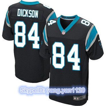 Nike Panthers #84 Ed Dickson Black Team Color Men's Stitched NFL Elite Jersey