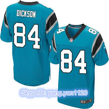 Nike Panthers #84 Ed Dickson Blue Alternate Men's Stitched NFL Elite Jersey
