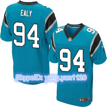 Nike Panthers #94 Kony Ealy Blue Alternate Men's Stitched NFL Elite Jersey