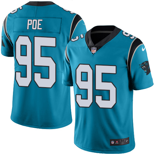 Nike Panthers #95 Dontari Poe Blue Alternate Men's Stitched NFL Vapor Untouchable Limited Jersey Nike Panthers #95 Dontari Poe Blue Alternate Men's Stitched NFL Vapor Untouchable Limited Jersey