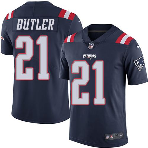 Nike Patriots #21 Malcolm Butler Navy Blue Youth Stitched NFL Limited Rush Jersey Nike Patriots #21 Malcolm Butler Navy Blue Youth Stitched NFL Limited Rush Jersey