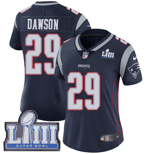 Nike Patriots #29 Duke Dawson Navy Blue Team Color Super Bowl LIII Bound Women's Stitched NFL Vapor Untouchable Limited Jersey Nike Patriots #29 Duke Dawson Navy Blue Team Color Super Bowl LIII Bound Women's Stitched NFL Vapor Untouchable Limited Jersey