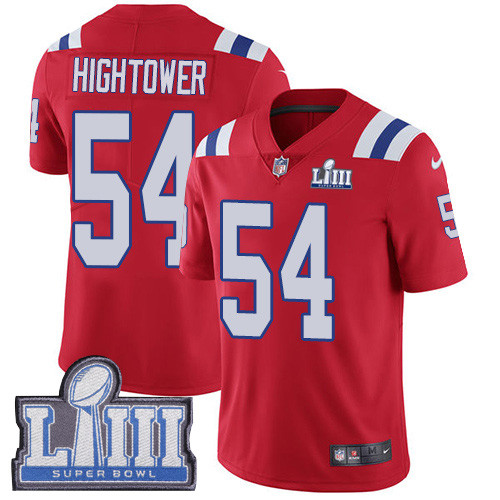Nike Patriots #54 Dont'a Hightower Red Alternate Super Bowl LIII Bound Youth Stitched Untouchable Limited Jersey