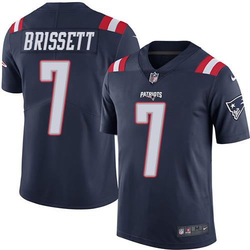 Nike Patriots #7 Jacoby Brissett Navy Blue Youth Stitched NFL Limited Rush Jersey Nike Patriots #7 Jacoby Brissett Navy Blue Youth Stitched NFL Limited Rush Jersey