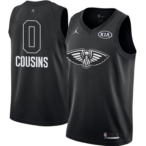 Nike Pelicans #0 DeMarcus Cousins Black NBA Jordan Swingman 2018 All-Star Game Jersey
