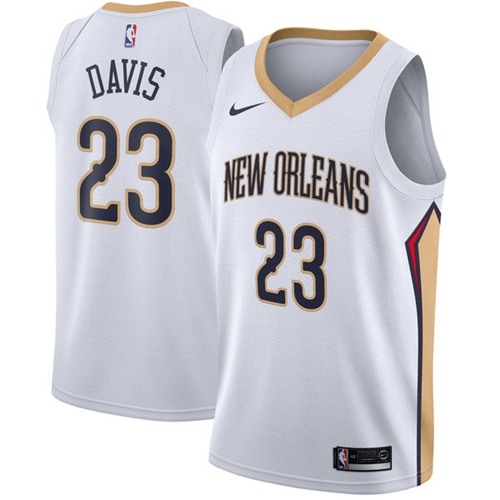Nike Pelicans #23 Anthony Davis White NBA Swingman Jersey Nike Pelicans #23 Anthony Davis White NBA Swingman Jersey