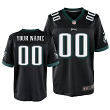 Nike Philadelphia Eagles Customized Elite Black Jerseys