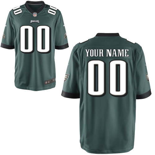 Nike Philadelphia Eagles Customized Game Green Jerseys