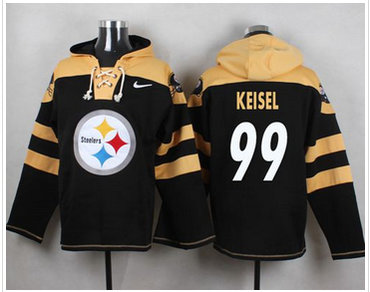 Nike Pittsburgh Steelers #99 Brett Keisel Black Player Pullover NFL Hoodie Nike Pittsburgh Steelers #99 Brett Keisel Black Player Pullover NFL Hoodie
