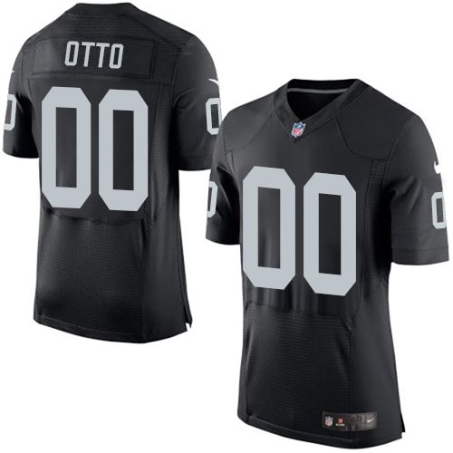 Nike Raiders #00 Jim Otto Black Team Color Men's Stitched NFL New Elite Jersey Nike Raiders #00 Jim Otto Black Team Color Men's Stitched NFL New Elite Jersey