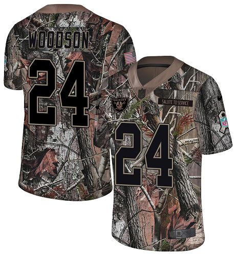 Nike Raiders #24 Charles Woodson Camo Youth Stitched NFL Limited Rush Realtree Jersey Nike Raiders #24 Charles Woodson Camo Youth Stitched NFL Limited Rush Realtree Jersey
