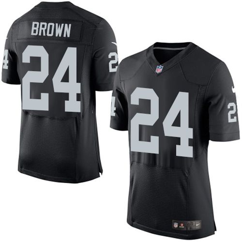 Nike Raiders #24 Willie Brown Black Team Color Men's Stitched NFL New Elite Jersey Nike Raiders #24 Willie Brown Black Team Color Men's Stitched NFL New Elite Jersey