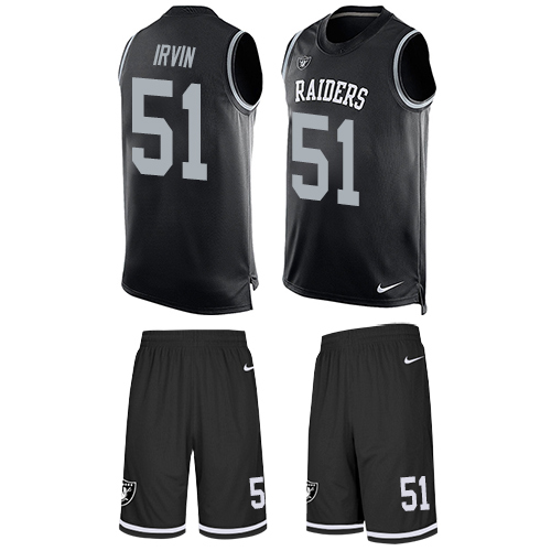 Nike Raiders #51 Bruce Irvin Black Team Color Men's Stitched NFL Limited Tank Top Suit Jersey Nike Raiders #51 Bruce Irvin Black Team Color Men's Stitched NFL Limited Tank Top Suit Jersey