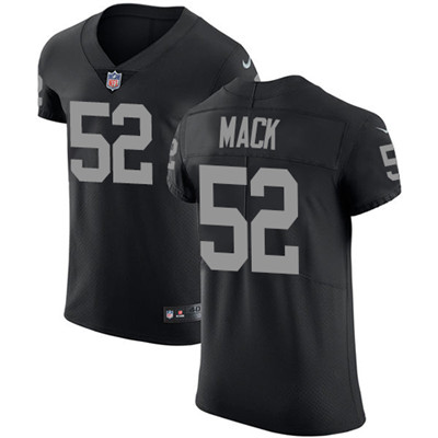 Nike Raiders #52 Khalil Mack Black Team Color Men's Stitched NFL Vapor Untouchable Elite Jersey Nike Raiders #52 Khalil Mack Black Team Color Men's Stitched NFL Vapor Untouchable Elite Jersey