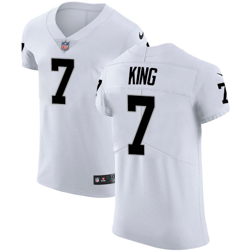 Nike Raiders #7 Marquette King White Men's Stitched NFL Vapor Untouchable Elite Jersey Nike Raiders #7 Marquette King White Men's Stitched NFL Vapor Untouchable Elite Jersey