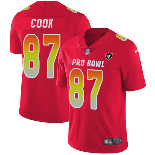 Nike Raiders #87 Jared Cook Red Youth Stitched NFL Limited AFC 2019 Pro Bowl Jersey Nike Raiders #87 Jared Cook Red Youth Stitched NFL Limited AFC 2019 Pro Bowl Jersey