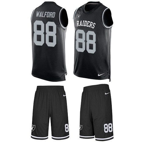 Nike Raiders #88 Clive Walford Black Team Color Men's Stitched NFL Limited Tank Top Suit Jersey Nike Raiders #88 Clive Walford Black Team Color Men's Stitched NFL Limited Tank Top Suit Jersey