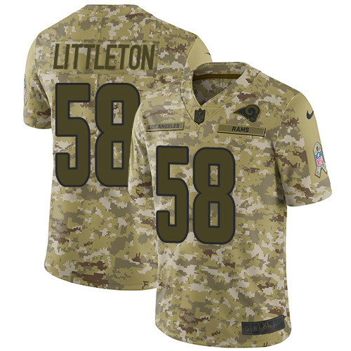 Nike Rams #58 Cory Littleton Camo Youth Stitched NFL Limited 2018 Salute to Service Jersey Nike Rams #58 Cory Littleton Camo Youth Stitched NFL Limited 2018 Salute to Service Jersey