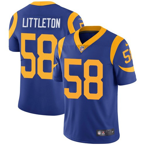 Nike Rams #58 Cory Littleton Royal Blue Alternate Youth Stitched NFL Vapor Untouchable Limited Jersey Nike Rams #58 Cory Littleton Royal Blue Alternate Youth Stitched NFL Vapor Untouchable Limited Jersey