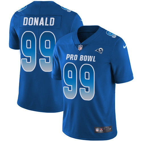 Nike Rams #99 Aaron Donald Royal Youth Stitched NFL Limited NFC 2019 Pro Bowl Jersey Nike Rams #99 Aaron Donald Royal Youth Stitched NFL Limited NFC 2019 Pro Bowl Jersey