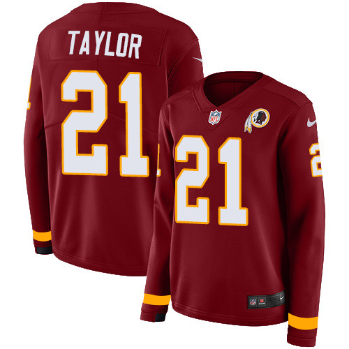 Nike Redskins #21 Sean Taylor Burgundy Red Team Color Women's Nike Redskins #21 Sean Taylor Burgundy Red Team Color Women's