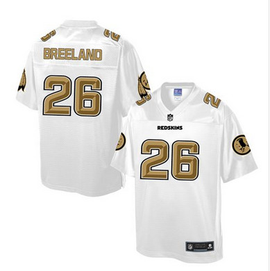 Nike Redskins #26 Bashaud Breeland White Men's NFL Pro Line Fashion Game Jersey