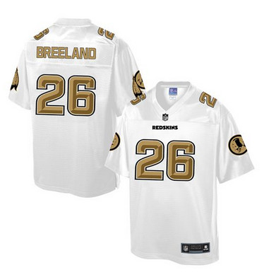 Nike Redskins #26 Bashaud Breeland White Men's NFL Pro Line Fashion Game Jersey